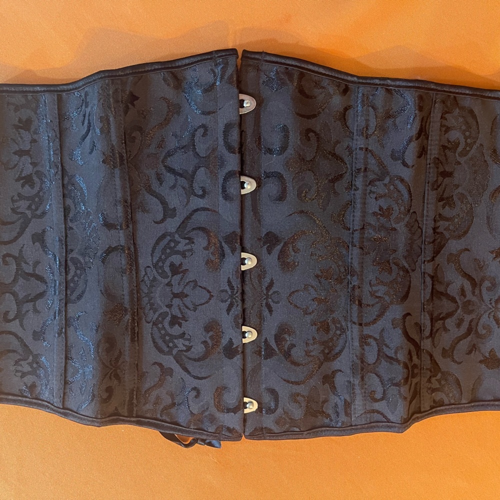 Black gothic corset with laces